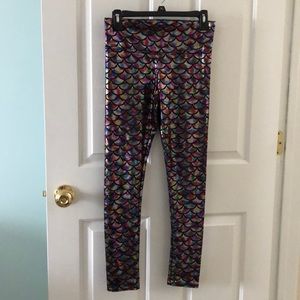 Mermaid print leggings
